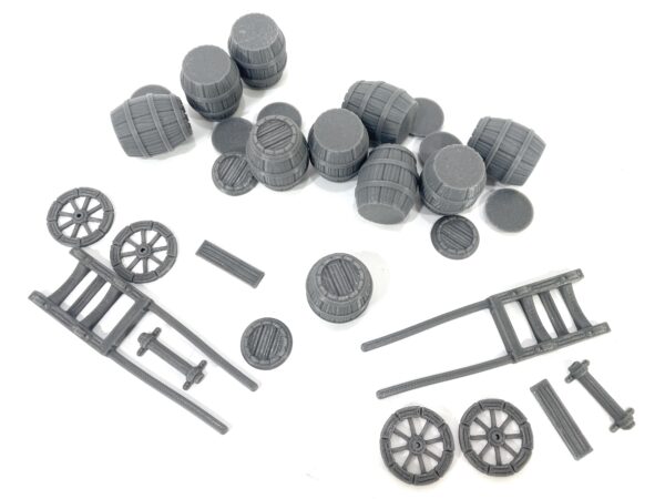 IMG_1520 2 Carros y 10 Barriles para Fantasy Scatter Terrain