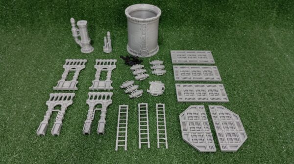 sector mechanicus necromunda (1) CrossHive Industrial Platforms - Set Modular de Escenografía