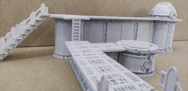 terreno industrial warhammer 40k terrain mechanicus Walled Sector Refinery - SM