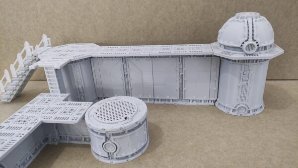 warhammer 40k escenografia terrain industrial Walled Sector Refinery - SM