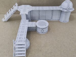 warhammer 40k industrial sector mechanicus cubas pasarelas walled sector refinery