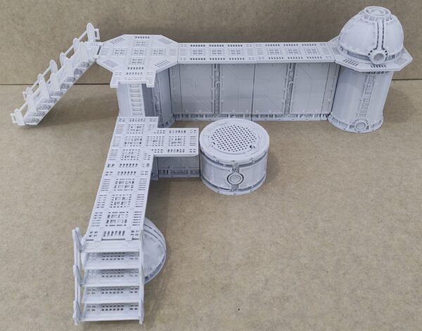 warhammer 40k industrial sector mechanicus cubas pasarelas walled sector refinery