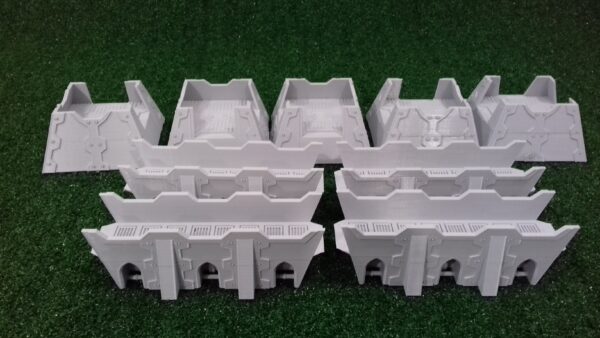 Muralla con plataforma Sci-Fi