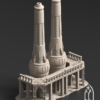 Damochles_Chimney_C Chimenea doble con plataformas