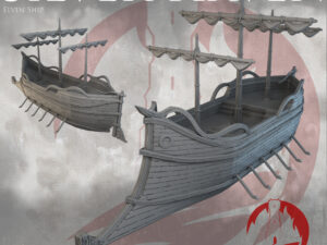 Elven Ship MMF barco de los elfos - Escenografía fantasía