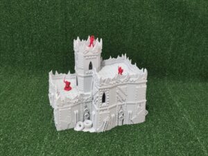 Ork fortress for sci fi warhammer 40k terrain (2) Fortaleza Orkos
