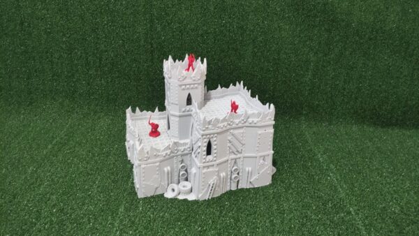 Ork fortress for sci fi warhammer 40k terrain (2) Fortaleza Orkos
