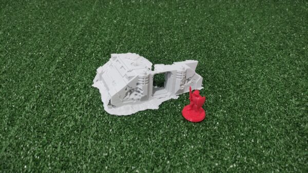 Rhino wreck warhammer 40k scatter terrain (2) Rhino Wreck - Tanque destruido
