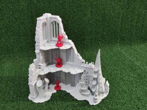 THREE STORY RUIN WARHAMMER 40K TERRAIN TYRANID (2) Ruina 3 plantas