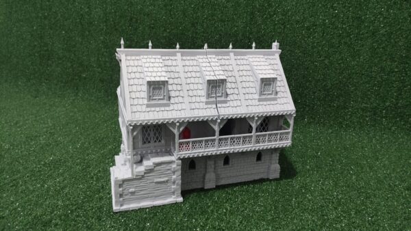 Ulvheim big merchant house warhammer fantasy terrain (3) Mercado grande de Ulvheim
