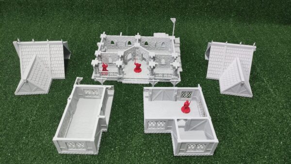 Ulvheim big merchant house warhammer fantasy terrain (4) Mercado grande de Ulvheim