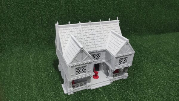 Ulvheim big merchant house warhammer fantasy terrain (5) Mercado grande de Ulvheim