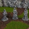 006-0205-0 estatuas élficas para escenografía de jardines · 3 estatuas élficas de Noldareth