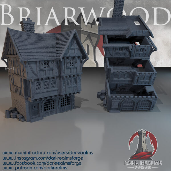 010-0130-0 tienda medieval de varias plantas · Tienda 5 de Briarwood