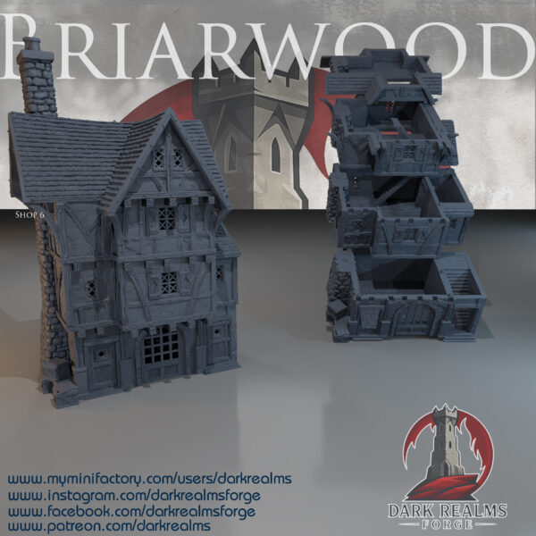 010-0131-0 tienda de Briarwood para escenografía medieval · Tienda 6 de Briarwood