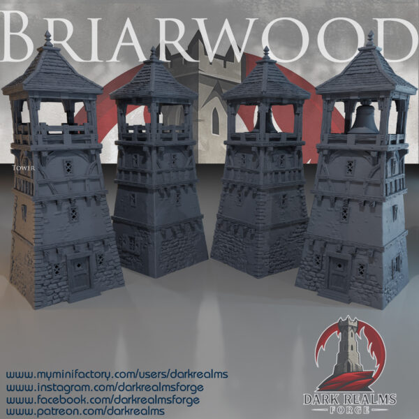 010-0134-0 torre de Briarwood para wargames · Torre de Briarwood