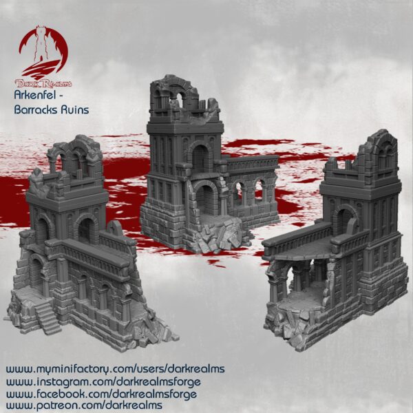 010-0220-7 Cuartel de Arkenfel · torre en ruinas