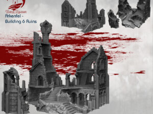 mansión gótica en ruinas para escenografía · Mansión en ruinas de Arkenfel