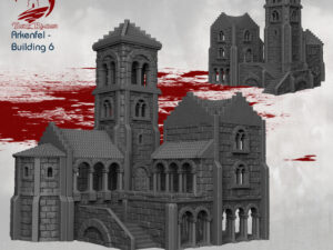 mansión con torre para escenografía medieval · Mansión con torre de Arkenfel