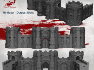 murallas enanas para escenografía de fortaleza · Murallas enanas de Dwarves