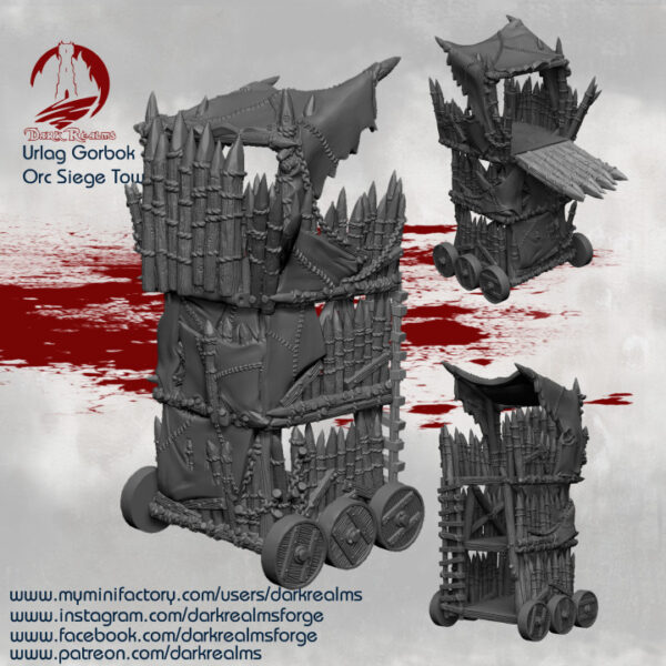 torre de asedio orca para wargames · Torre de asedio orca