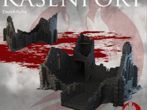 iglesia en ruinas para escenografía de fantasía · Iglesia en ruinas de Kasenport