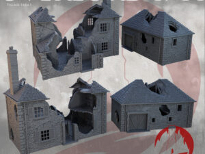 010-0910-0 granja en ruinas para escenografía histórica · Granja en ruinas de Overlord 1944