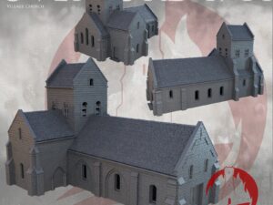 iglesia de pueblo para wargames históricos · Iglesia de Overlord 1944