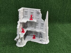 ruina alienígena de tres plantas para wargames · Ruina alienígena de tres plantas