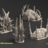 011-0808-0 nidos alienígenas para escenografía de wargames · conjunto completo