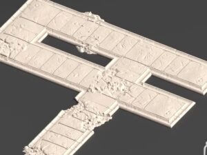 carreteras modulares para escenografía de ciudad · 24 losetas de carretera de Palimptra