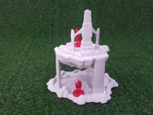 Isla flotante élfica con templete · catálogo 1