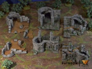Fortaleza en ruinas de 2 plantas · catálogo 1