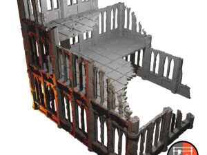 015-0104-0 ruina gótica extra grande para wargames · Ruina gótica extra grande · 3 plantas
