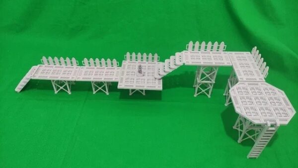 pasarelas industriales para escenografía futurista · Pasarelas industriales Sector Mechanicus
