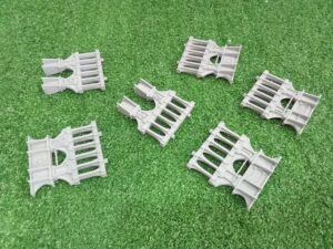 soportes para plataformas de escenografía industrial · seis piezas completas