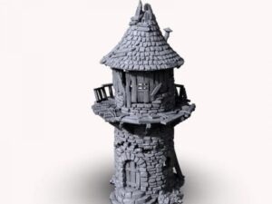 torre de ermitaño para escenografía de fantasía · Torre del ermitaño