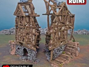 casa del alcalde en ruinas para escenografía · Casa del alcalde en ruinas