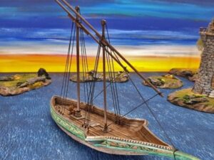 barco élfico para escenografía de fantasía · Barco élfico Saqueador del mar