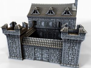 barracones enanos para escenografía de fortaleza · Barracones Ironhelm de los enanos