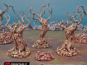 100-0501-0 árboles de sangre para escenografía de fantasía · Árboles de sangre de Shadowfey
