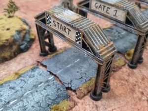 arco de control para carreras postapocalípticas · Arco de control de carreras