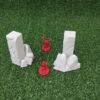 piedras demoníacas para escenografía fantástica · dos piedras completas
