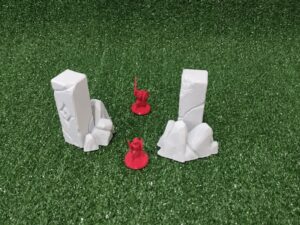 piedras demoníacas para escenografía fantástica · dos piedras completas