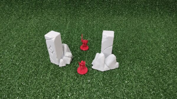 piedras demoníacas para escenografía fantástica · dos piedras completas