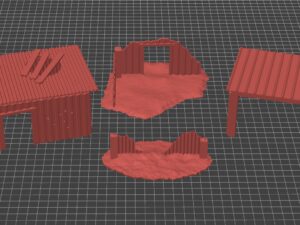 chabolas de chapa para escenografía urbana · conjunto completo