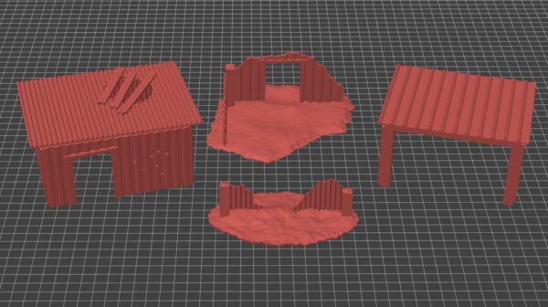 500-0115-0 chabolas de chapa para escenografía urbana · conjunto completo