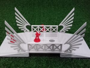 puente con alas para escenografía de ciencia ficción · puente completo