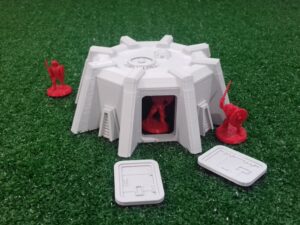 búnker pequeño para escenografía de ciencia ficción · búnker completo