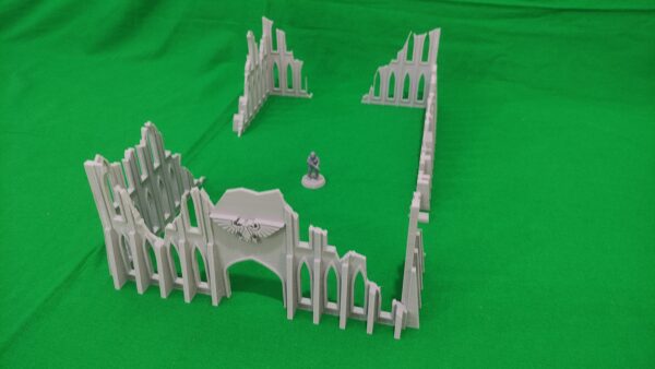 500-0132-0 ruina gótica grande para escenografía futurista · Ruina imperial gótica grande